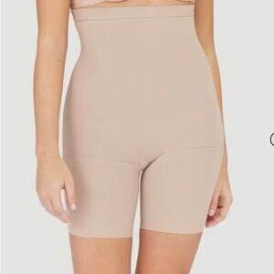 SPANX - Assets by Sara Blakely Hi-Waist Mid-Thigh Shaper Nude Size 1